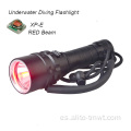 Potente luz flash de buceo de color ultraviolina roja de color rojo LED